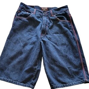 Reboot Denim Contrast Stitch Shorts